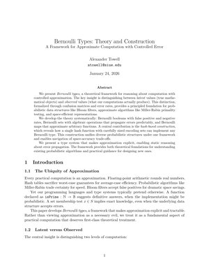 Bernoulli Types: Theory and Construction