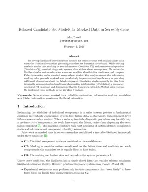 Relaxed Candidate Set Models for Masked Data in Series Systems