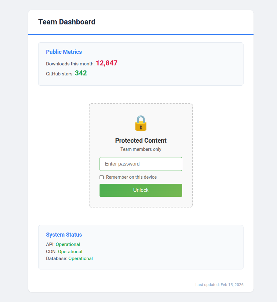 pagevault: Hiding an Encryption Platform Inside HTML